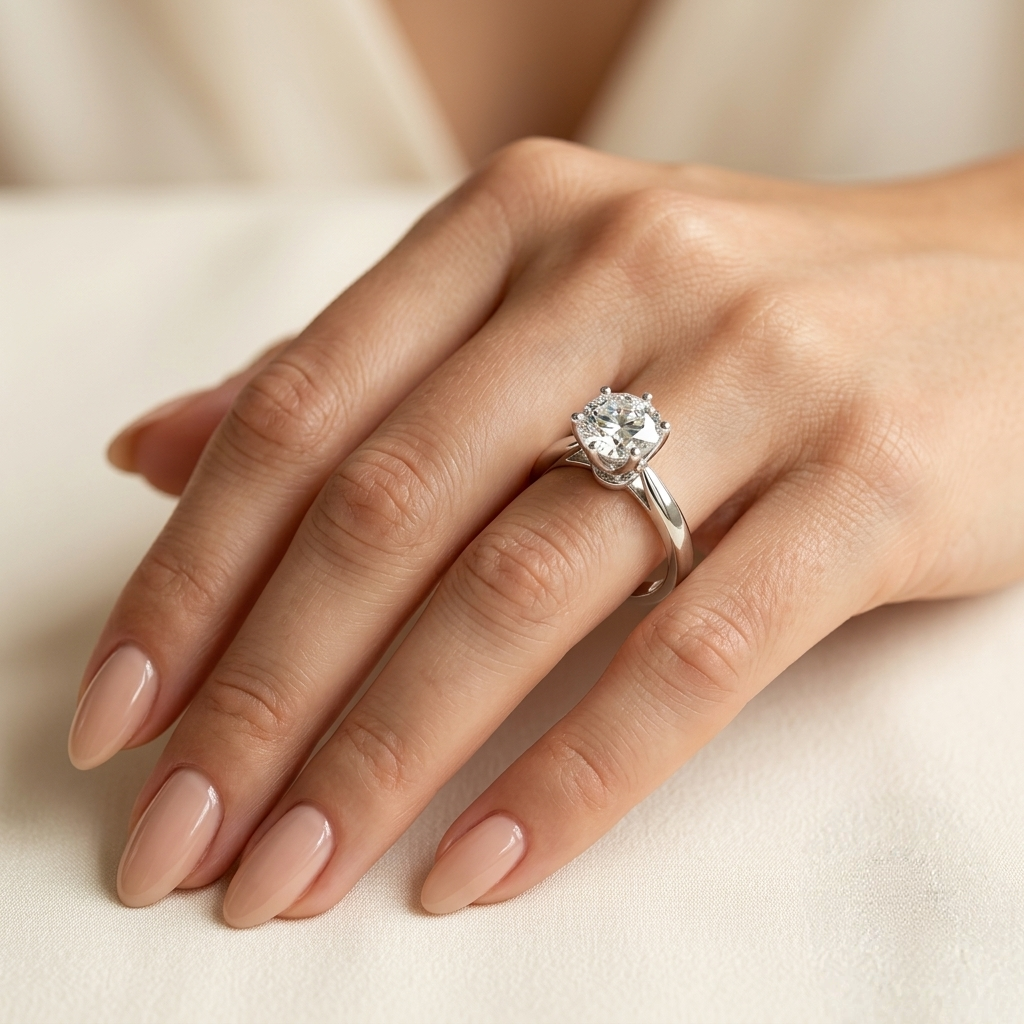 3 Carats Tiffany Inspired Moissanite Diamond Ring -VVS1 Certified Diamond Ring 💎