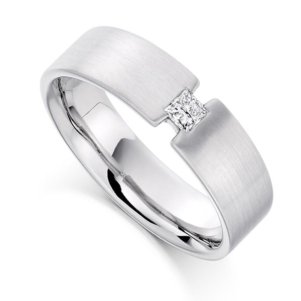 Men's Moderno Moissanite Band -VVS1 Certified π