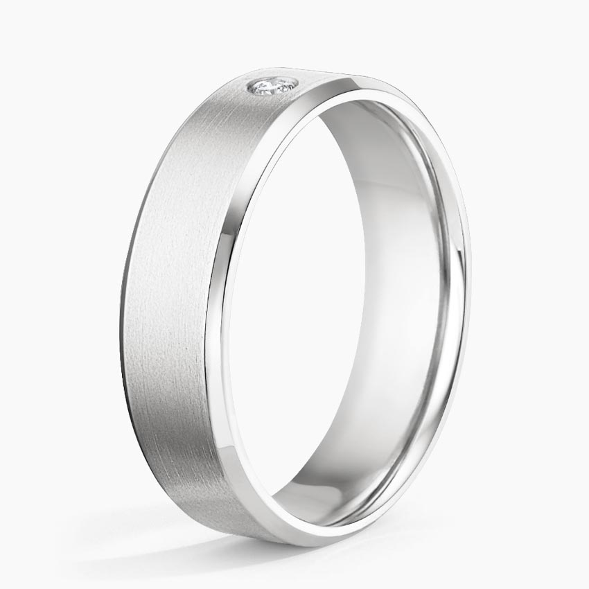 Men's Classic Engagement Moissanite Band -VVS1 Certified π