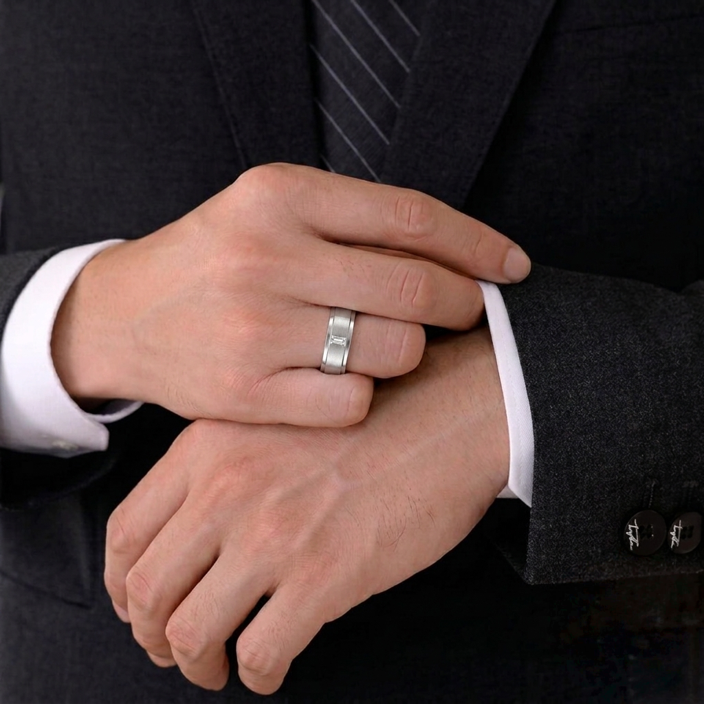 Men's Titan Moissanite Band
