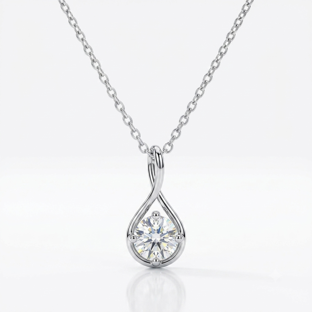 Infinity Glow Moissanite Necklace -VVS1 Certified 💎