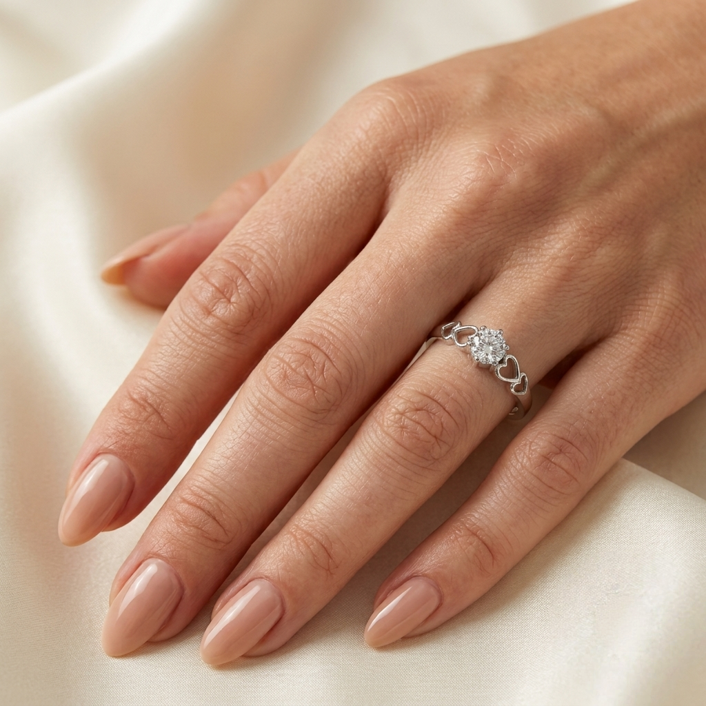 Ravassia Heart Moissanite Diamond Ring - VVS1 Certified ✨