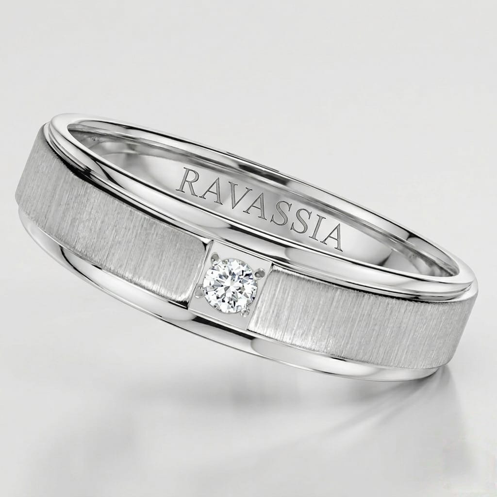 Men's Ravassia Moissanite Band