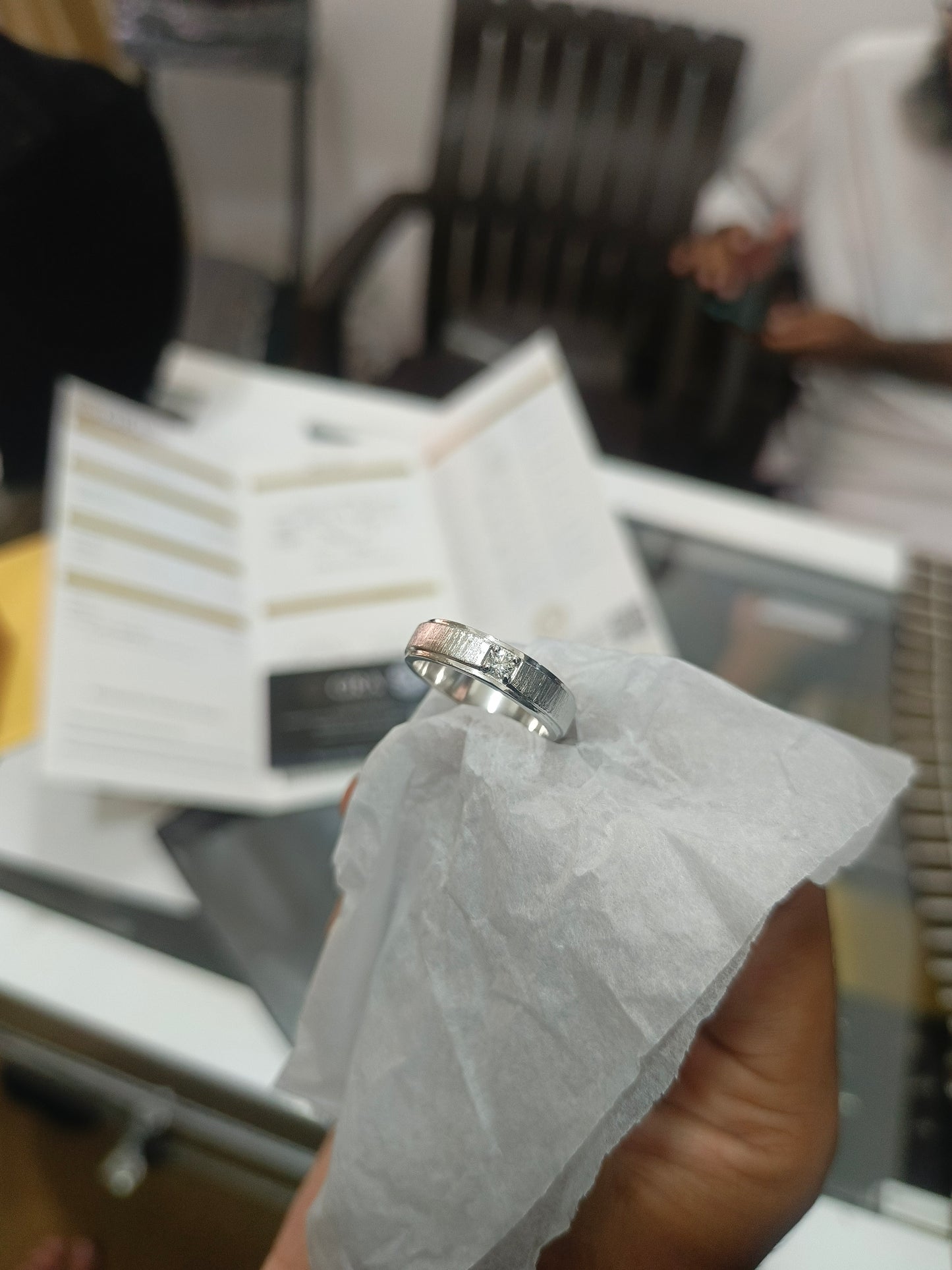 Men's Ravassia Moissanite Diamond Band -VVS1 Certified Diamond 💎
