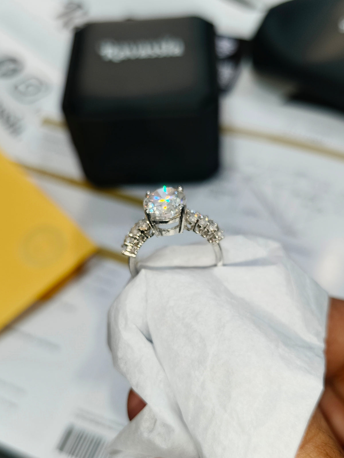 Oval Marquise Moissanite Ring -VVS1 Certified 💎