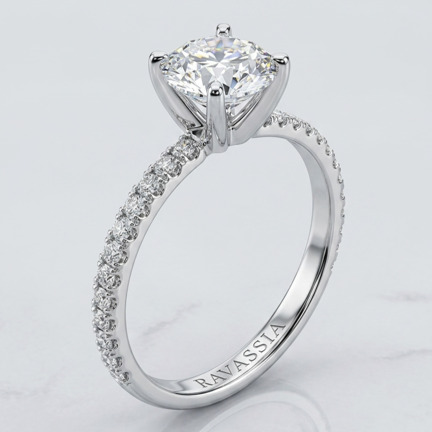 1 Carat Nyra Moissanite Ring -VVS1 Certified Diamond 💎