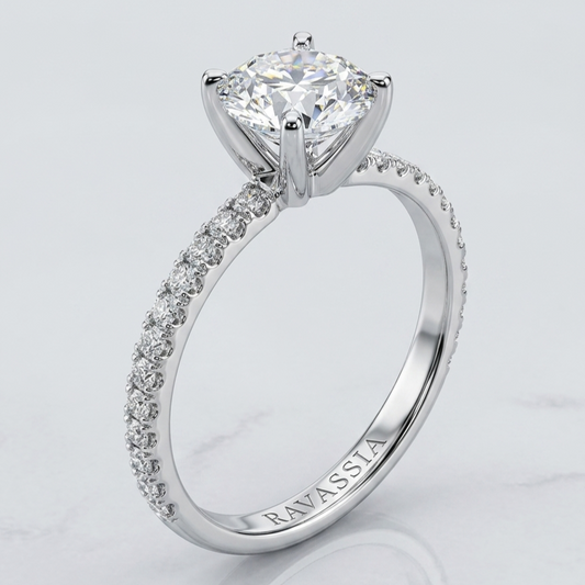 1 Carat Nyra Moissanite Ring -VVS1 Certified Diamond 💎