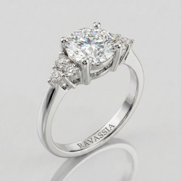 2 Carats Liora Moissanite Ring - VVS1 Certified Diamond 💎
