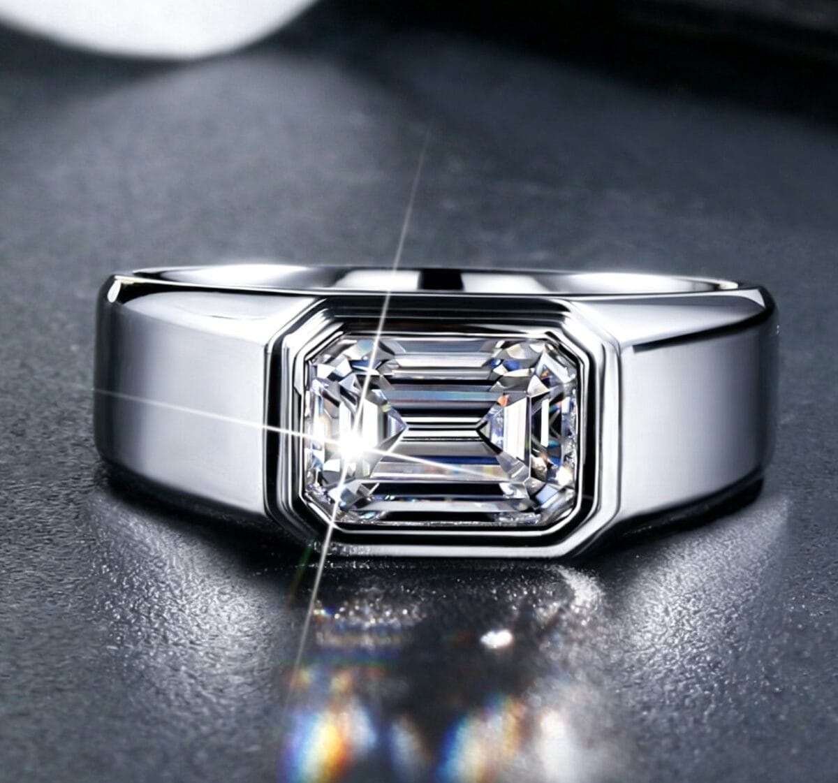 Men's Ravon Moissanite Band -VVS1 Certified 💎