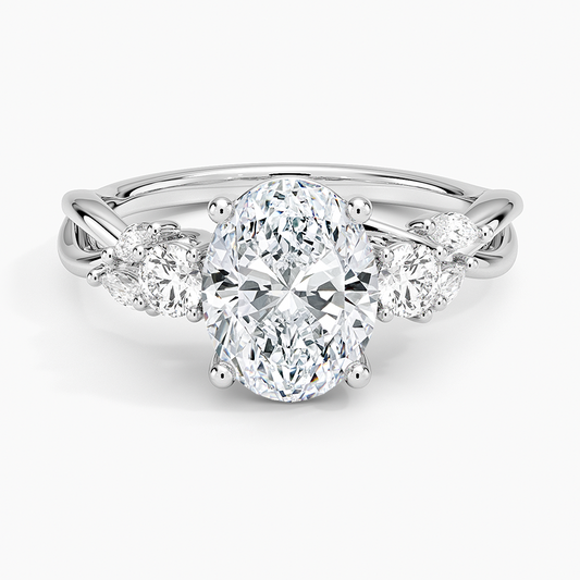 Fiona Oval Moissanite Ring -VVS1 Certified 💎