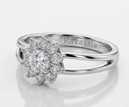 Mirelle Moissanite Diamond Ring - VVS1 Certified ✨