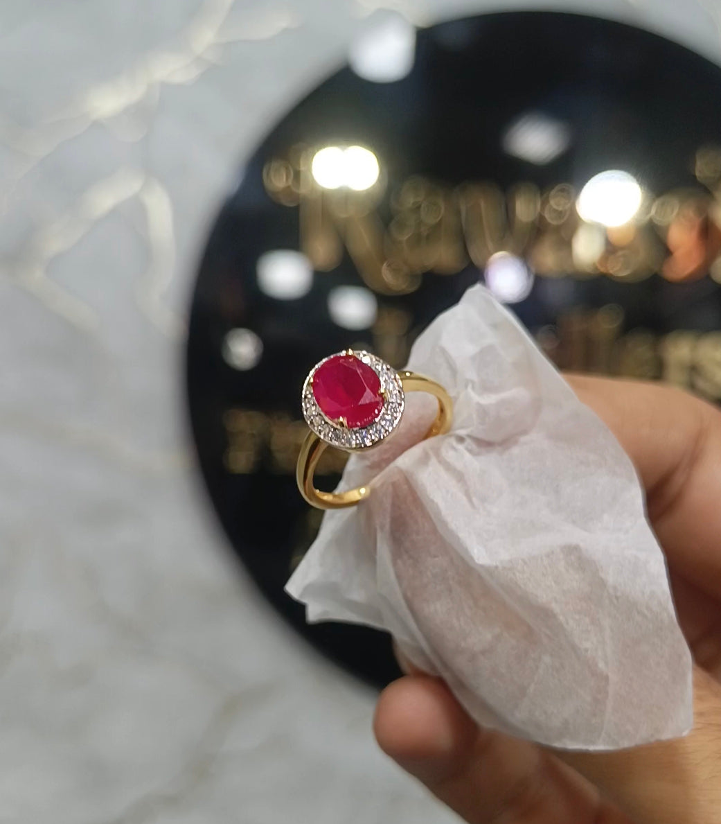 The Amora Ruby Promise Ring