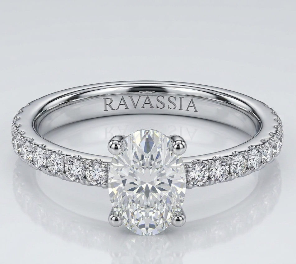1 Carat Solene Moissanite Ring -VVS1 Certified Diamond Ring 💎