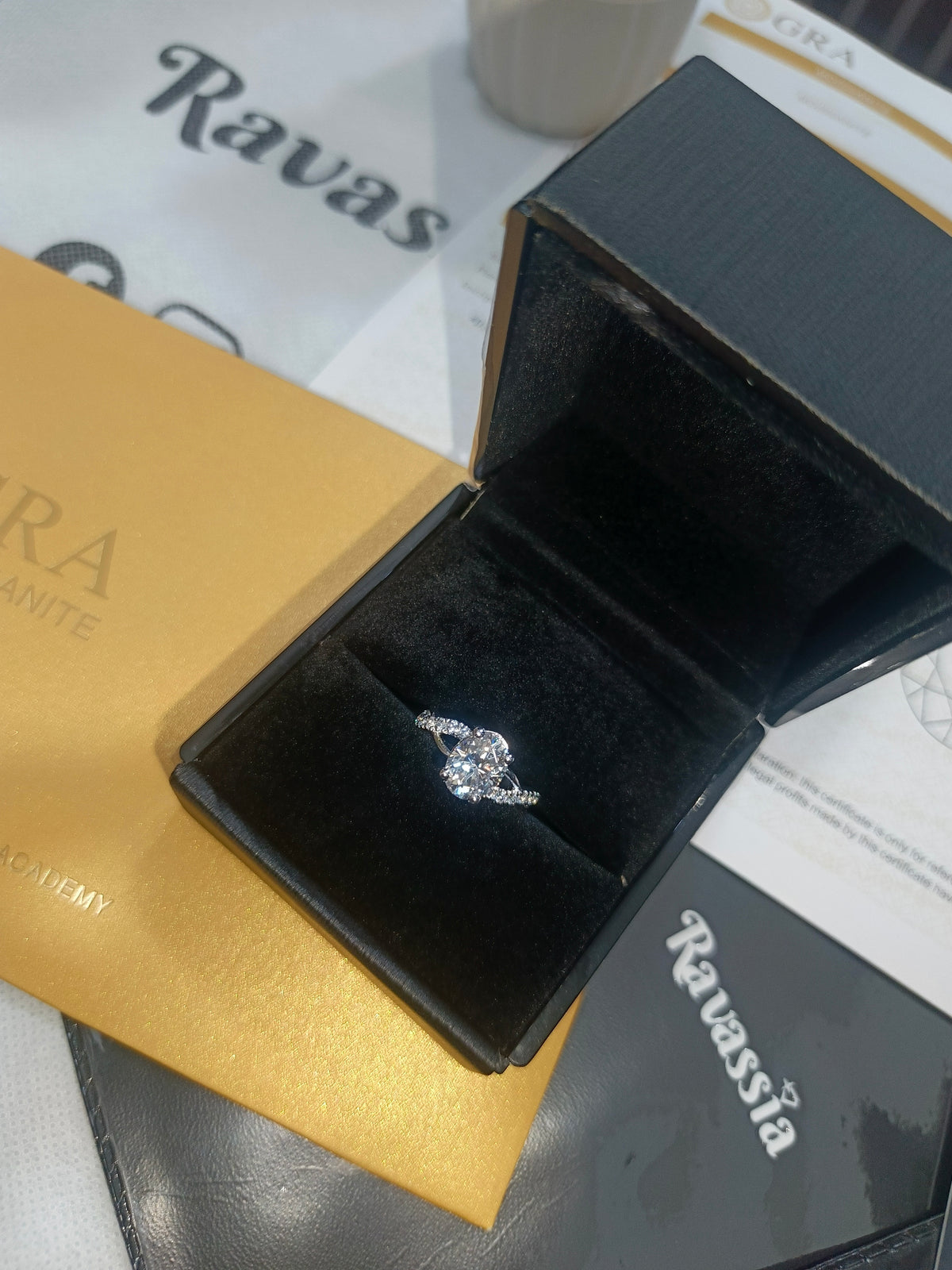 Oval Luxe fire Moissanite Ring - VVS1 Certified
