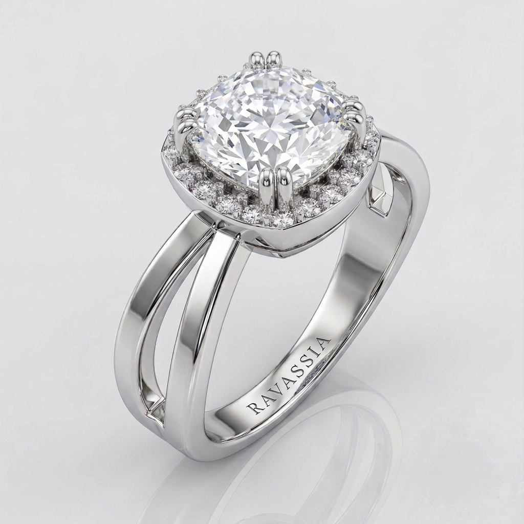 3 Carats Lumina Moissanite Diamond Ring -VVS1 Certified Diamond Ring 💎