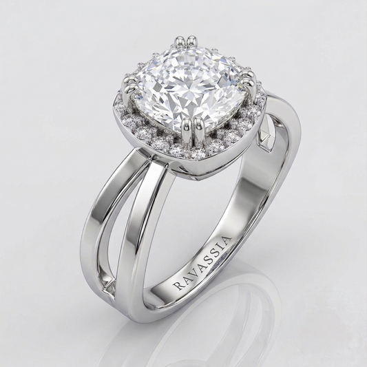 3 Carats Lumina Moissanite Diamond Ring -VVS1 Certified Diamond Ring 💎