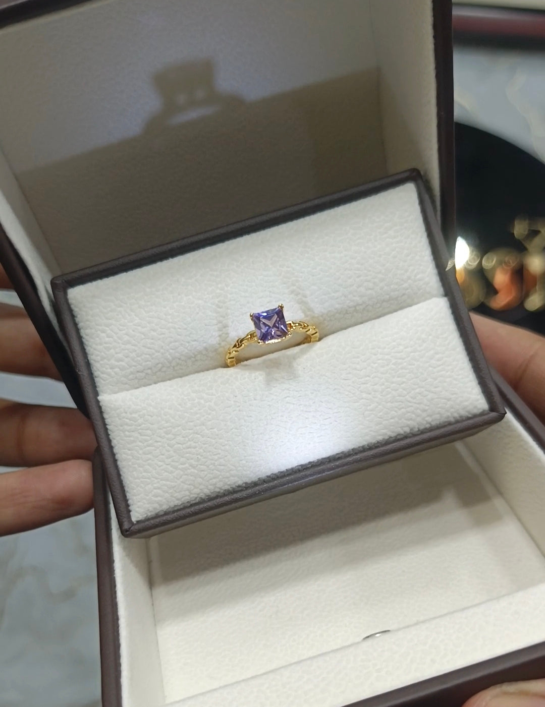 The Violette Infinity Chain Ring