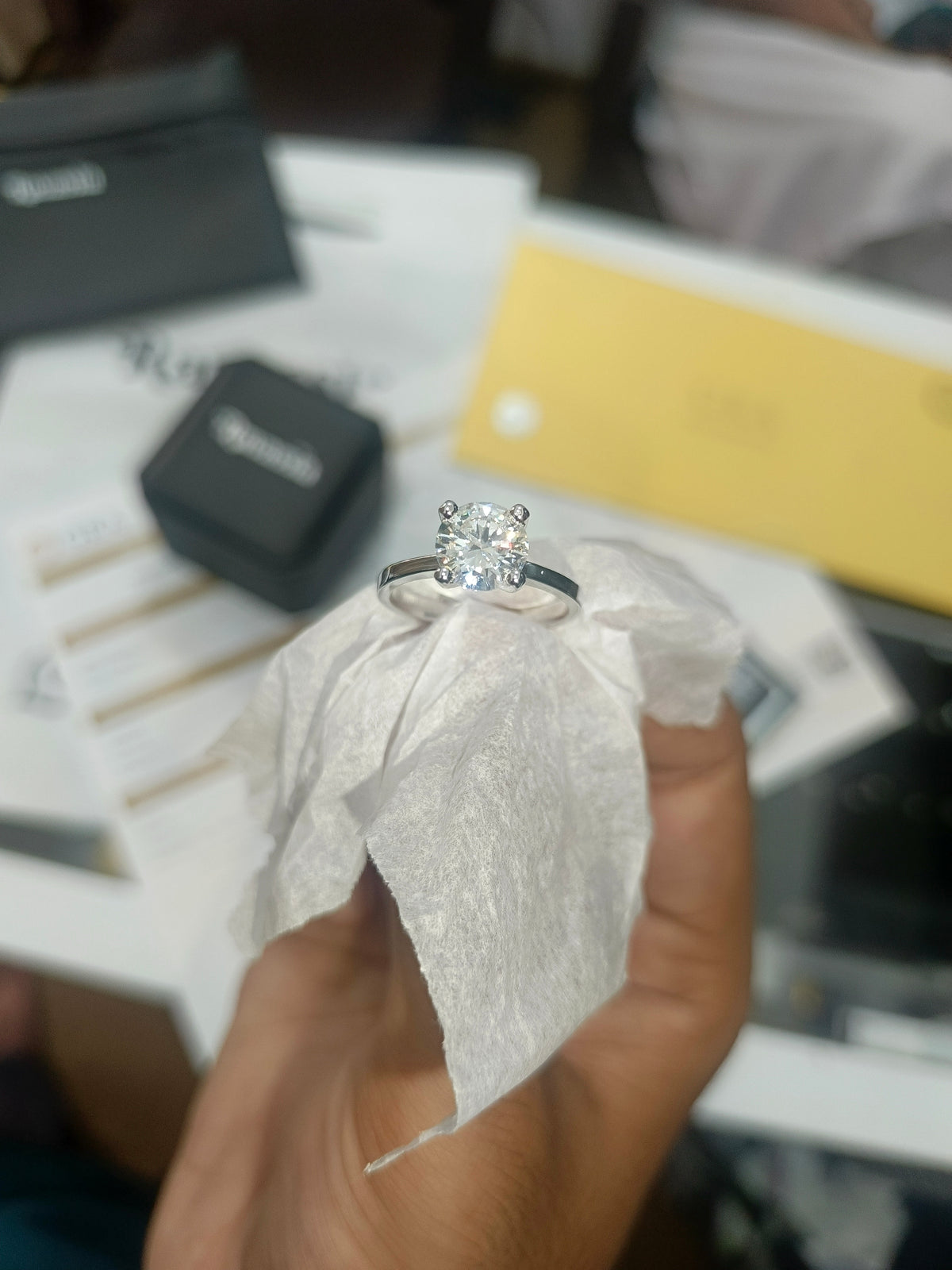Classic 2 Carats Moissanite Ring -VVS1 Certified 💎