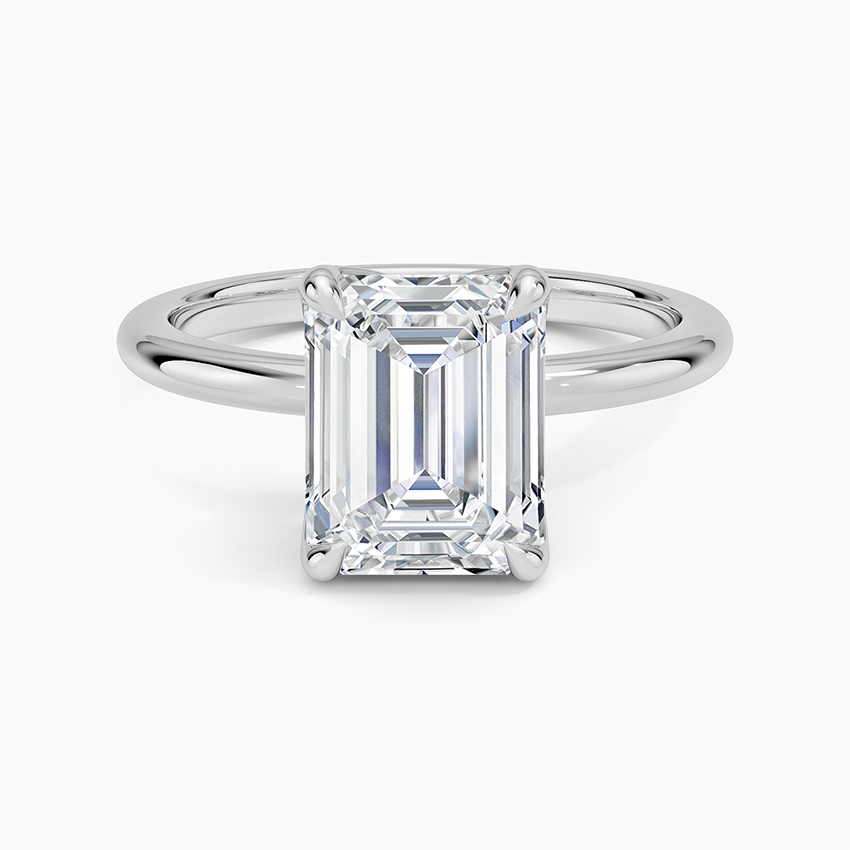 Classic Emerald Cut Moissanite Ring -VVS1 Certified 💎