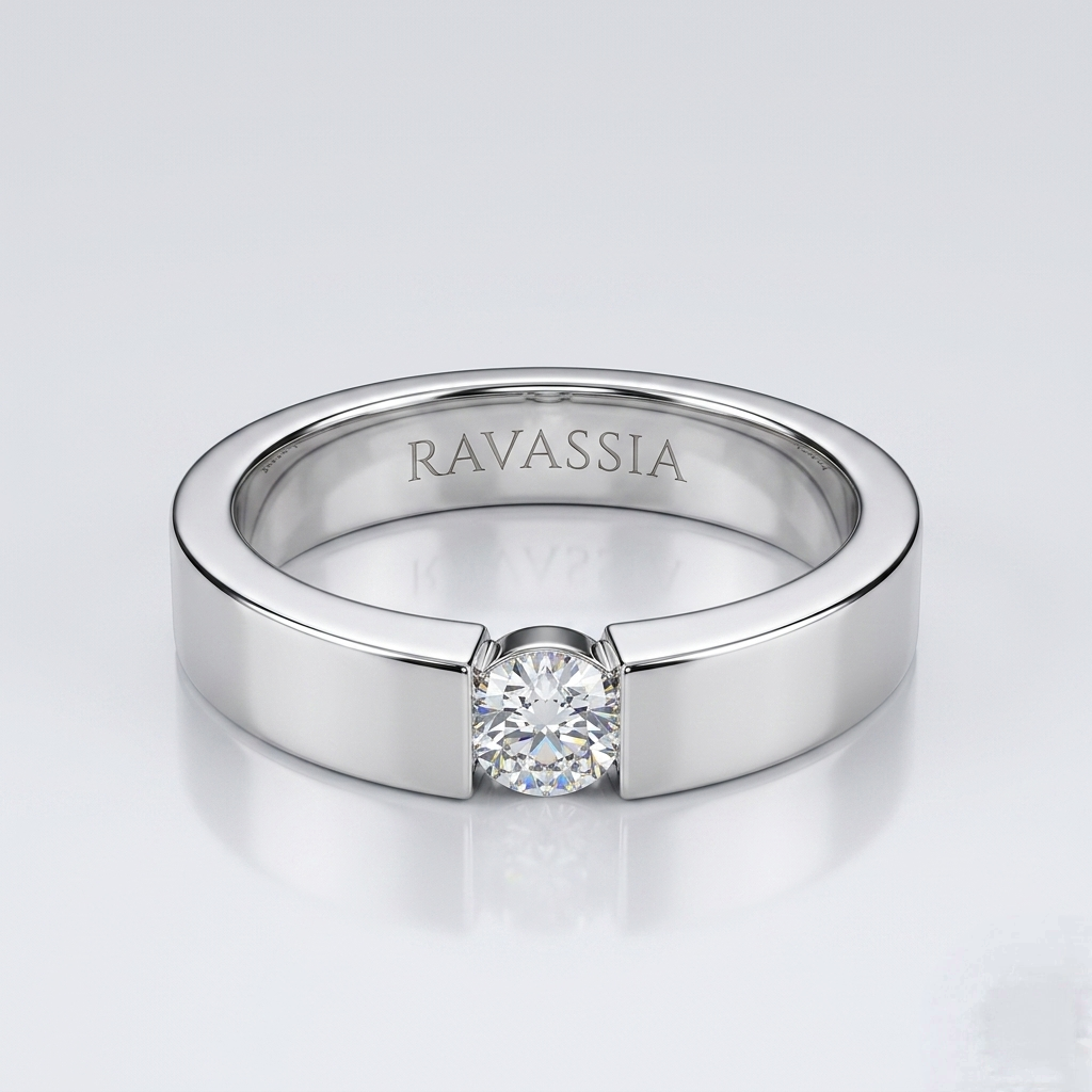 Men's Pure form Moissanite Band