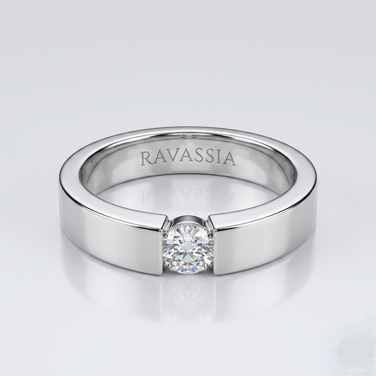 Men's Pure form Moissanite Band