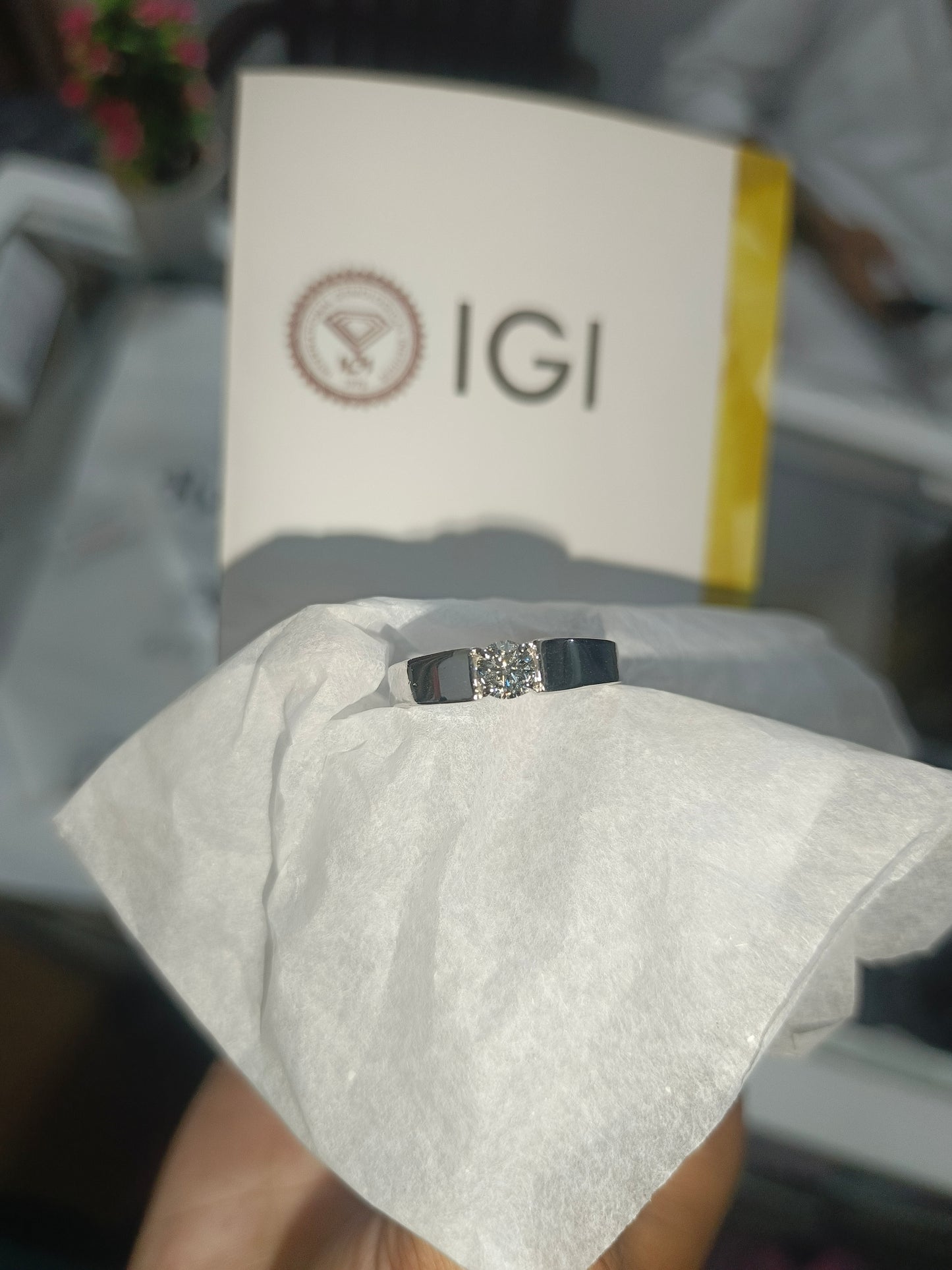 Men's Diamond Band -VVS1 Lab grown Diamond 💎