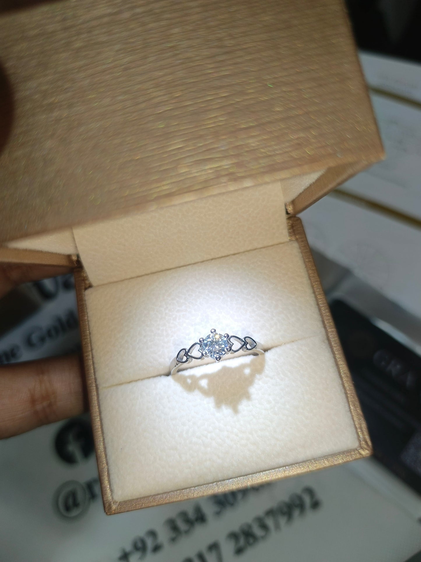 Ravassia Heart Moissanite Diamond Ring - VVS1 Certified ✨