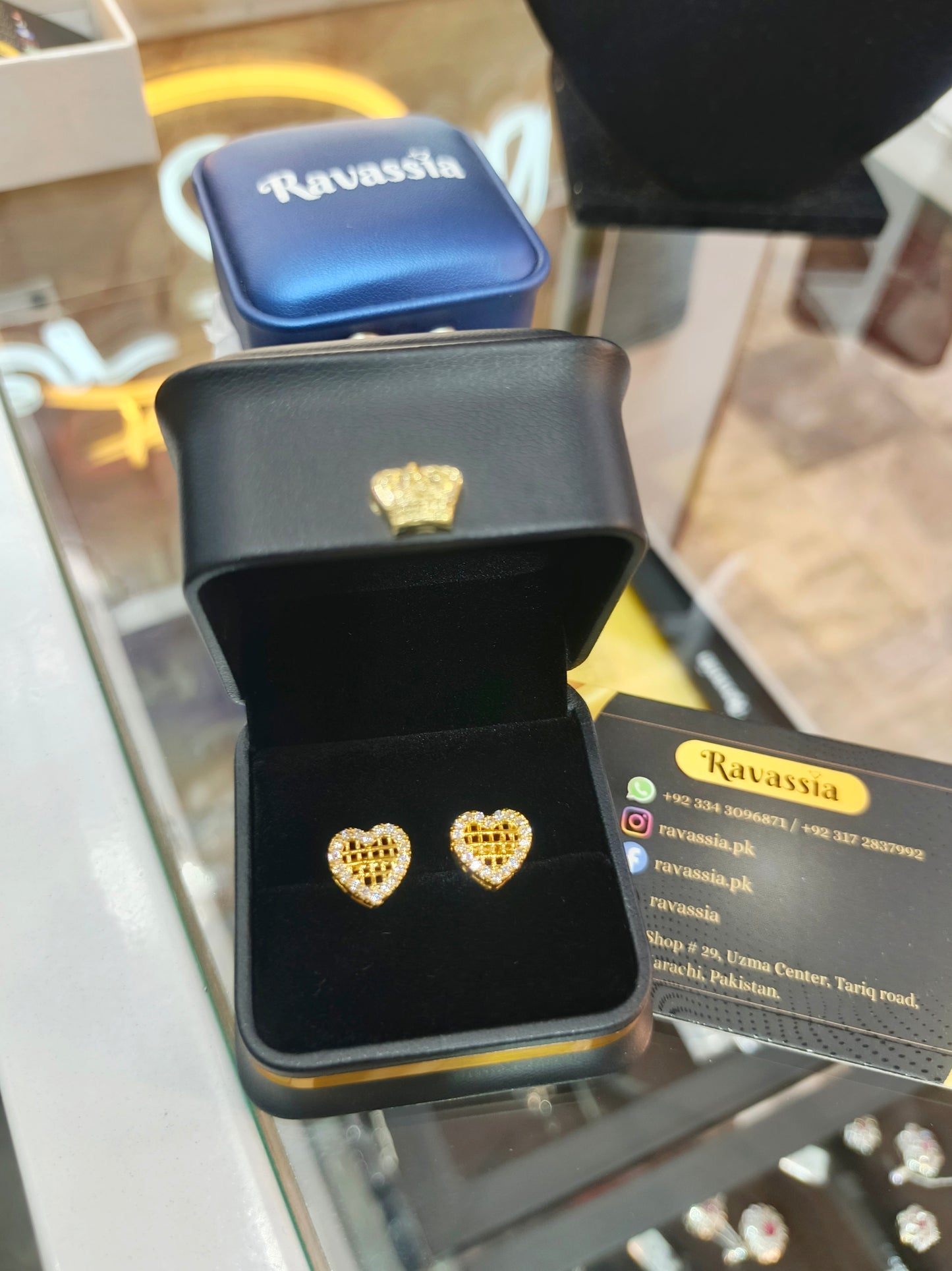 Heart Shaped Moissanite Diamond Studs - VVS1 Certified